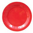 Plato redondo gde. liso rojo 8u